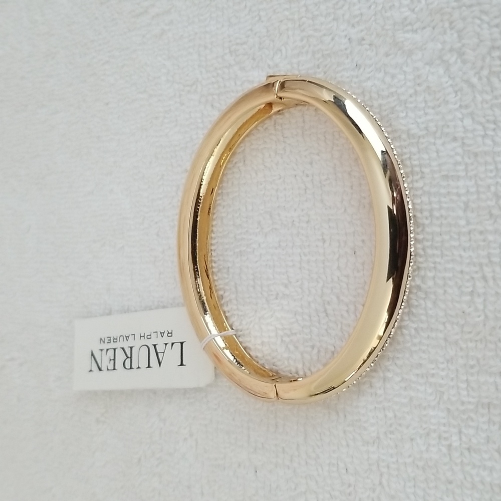 New  Ralph Lauren Sculpted Bangle Bracelet - Picture 10 of 10